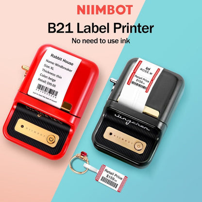 NIIMBOT [ B21 ] Label Printer 20-50mm Width - RED