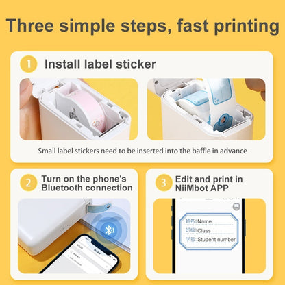 NIIMBOT [ D101 ] Bluetooth Label Printer 20-25mm -WHITE