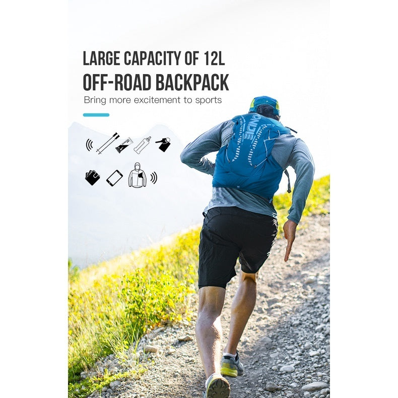 AONIJIE 12L Professional Hiking Hydration Backpack Running Vest [S/M] - BLUE