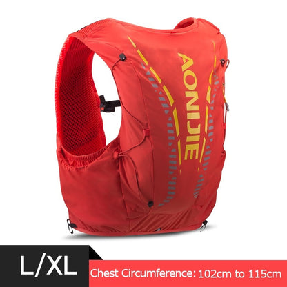AONIJIE 12L Professional Hiking Hydration Backpack Running Vest  [L/XL] - ORANGE