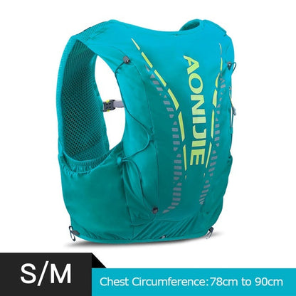 AONIJIE 12L Professional Hiking Hydration Backpack Running Vest  [S/M] - GREEN