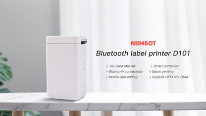 NIIMBOT [ D101 ] Bluetooth Label Printer 20-25mm -WHITE