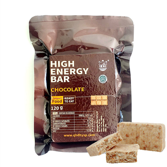 1 CASE of CHOCOLATE High Energy Bar - 9 Boxes x 12 pcs - Exp. Date 2044