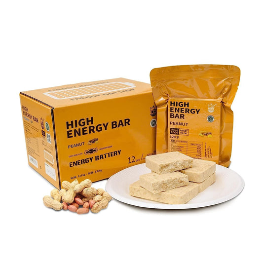 1 CASE - High Energy Bar (9 Boxes x 12pcs) - Exp. Date 2044 - PEANUT