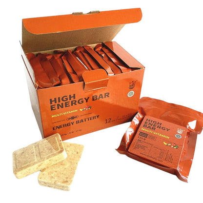 1 CASE - High Energy Bar - 9 Boxes x 12pcs - Exp. Date 2044 - MULTI VITAMIN