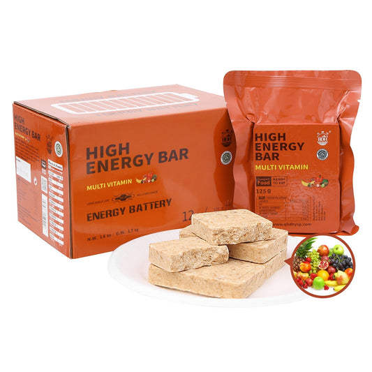 1 CASE - High Energy Bar - 9 Boxes x 12pcs - Exp. Date 2044 - MULTI VITAMIN