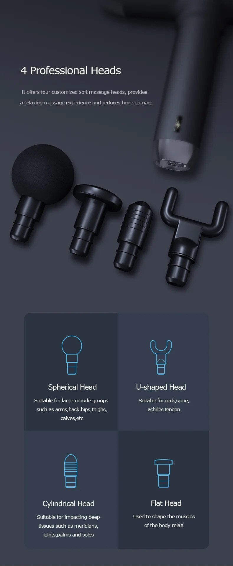 AONIJIE E4408 Fascia Massage Gun