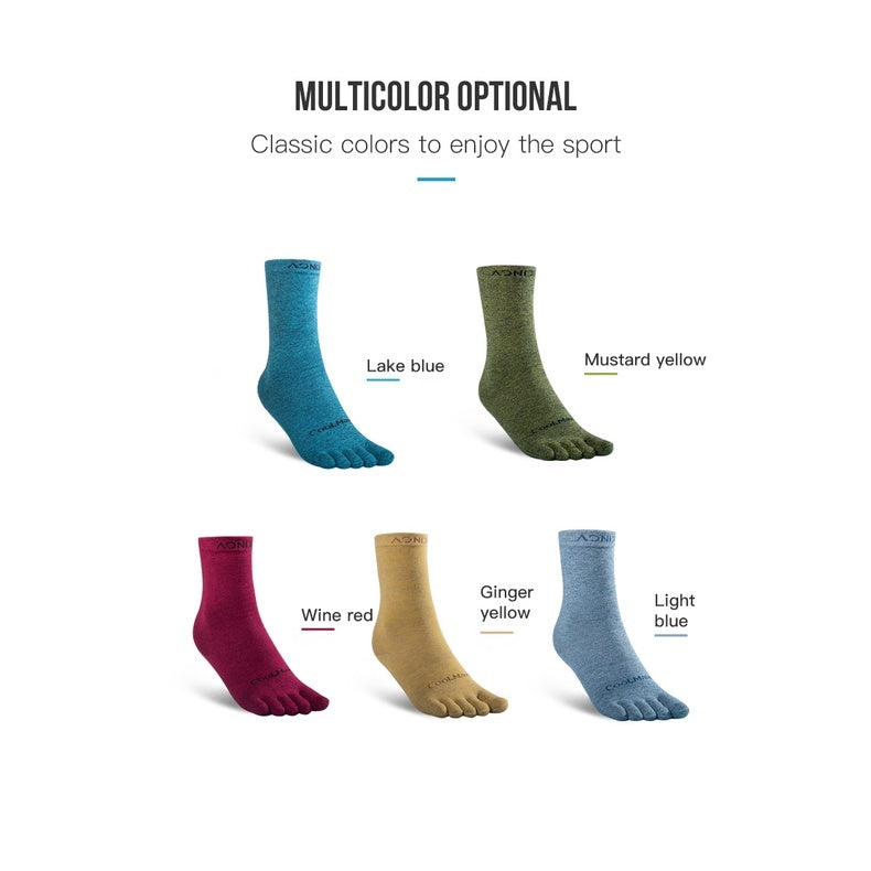 AONIJIE E4830 Cool Max Toe Socks [3 pairs] - MEDIUM