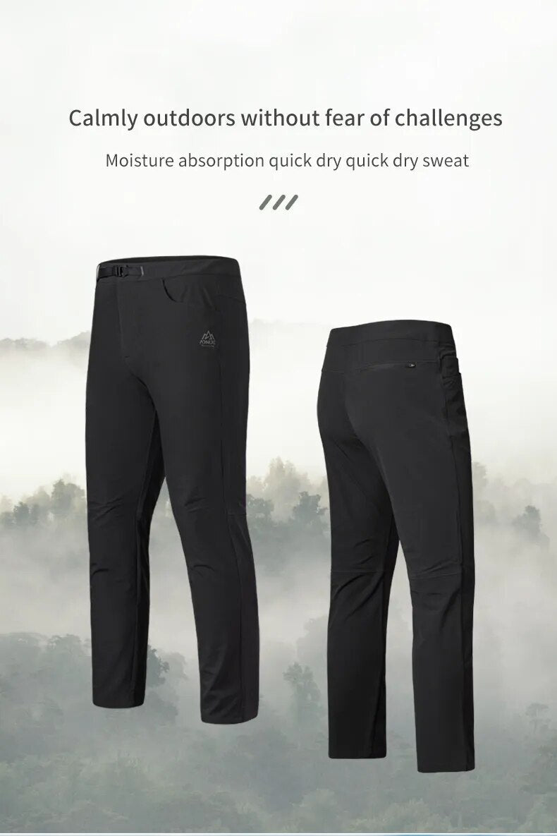 AONIJIE FM5165 Quick Drying Sports Trousers [Medium] - GRAY/GREEN