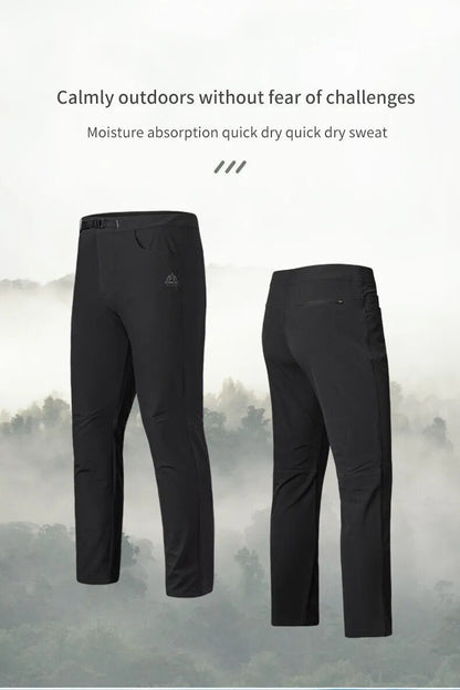 AONIJIE FM5165 Quick Drying Sports Trousers [Medium] - GRAY/GREEN