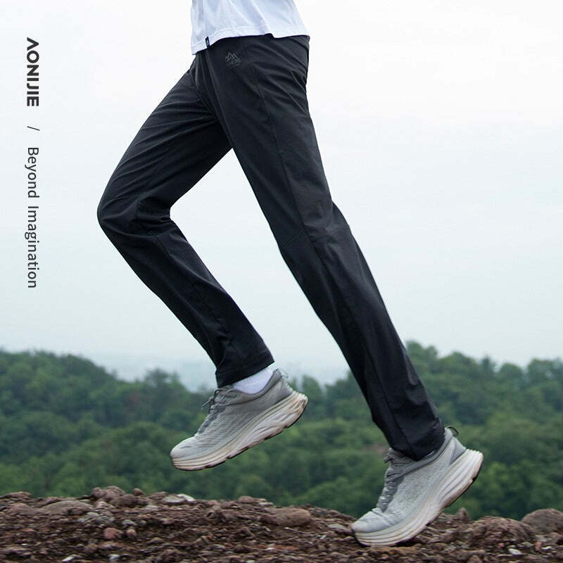 AONIJIE FM5165 Quick Drying Sports Trousers [XXLarge] - BLACK