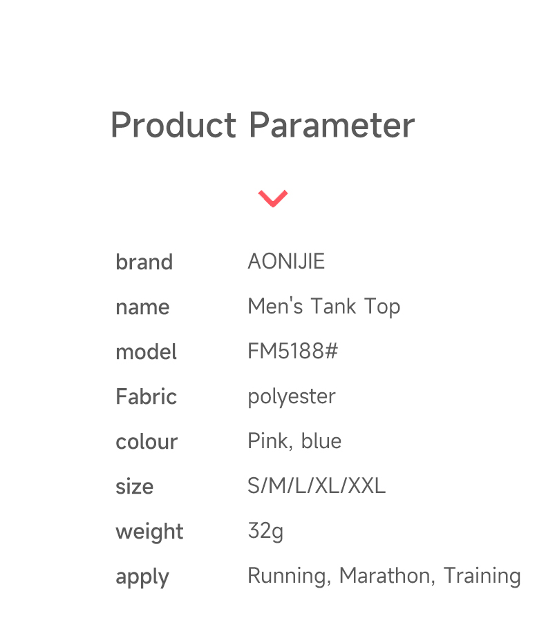 AONIIJIE FM5188 Men's Sports SINGLET [Blue] - XLARGE