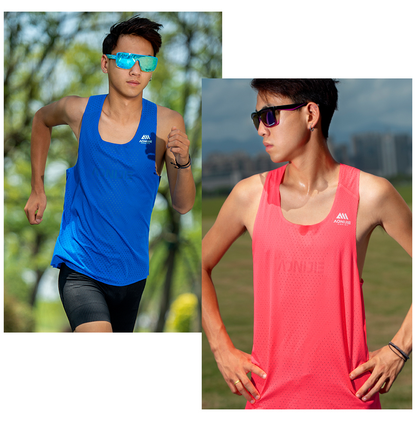 AONIIJIE FM5188 Men's Sports SINGLET [Blue] - XLARGE