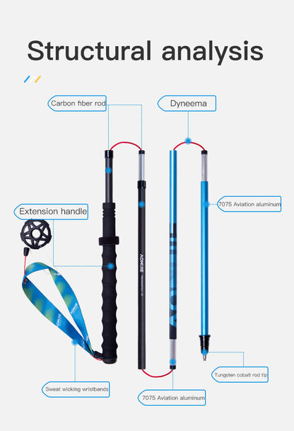 AONIJIE E4210 10cm Trekking pole [1 PC] - YELLOW