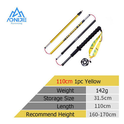 AONIJIE E4210 10cm Trekking pole [1 PC] - YELLOW