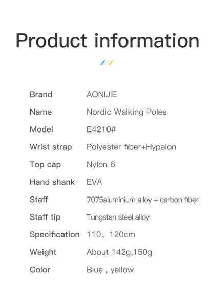 AONIJIE E4210 10cm Trekking pole [1 PC] - YELLOW