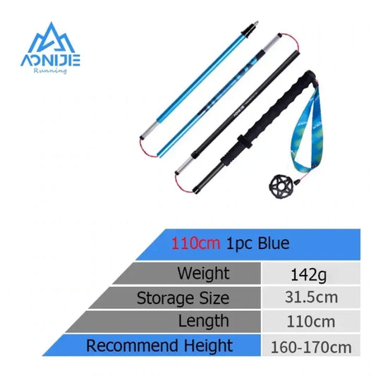 AONIJIE E4210 10cm Trekking pole [1 PC] - BLUE