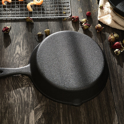Happiness CAST IRON SET - 3 pans with 2 glass lids - Pre Seasoned