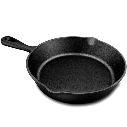 Happiness CAST IRON SET - 3 pans with 2 glass lids - Pre Seasoned