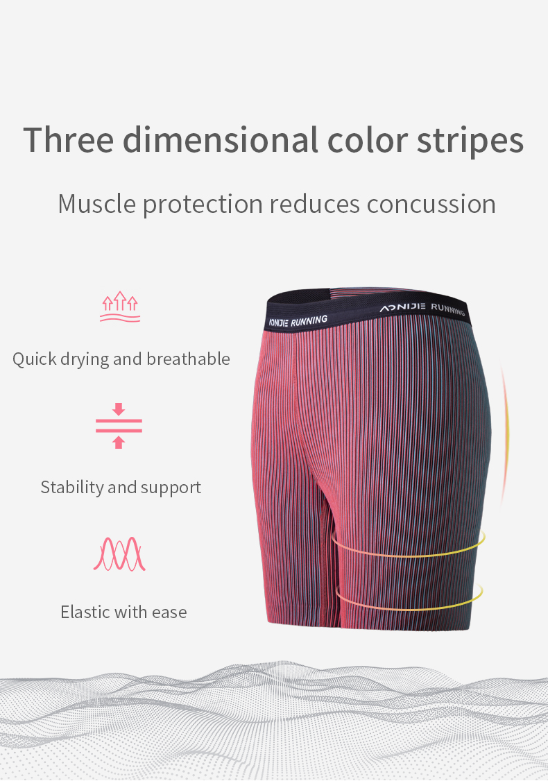 Aonijie FW5177 Women's Running Compression Shorts - RED LARGE