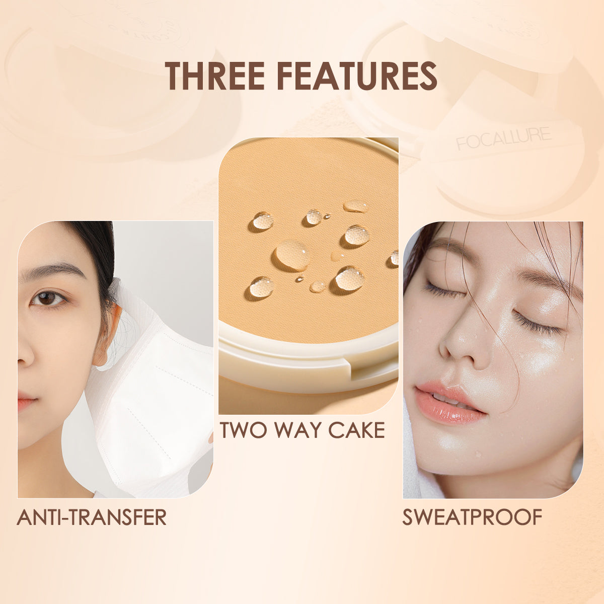 FOCALLURE Oil Control Matte Powder [ Natural Long Lasting ]