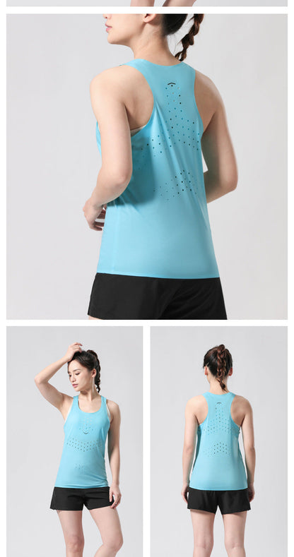 SPORTEX Ultra Light 50G Seamless Quick Dry Running Singlet [Unisex] - FLUORESCENT GREEN
