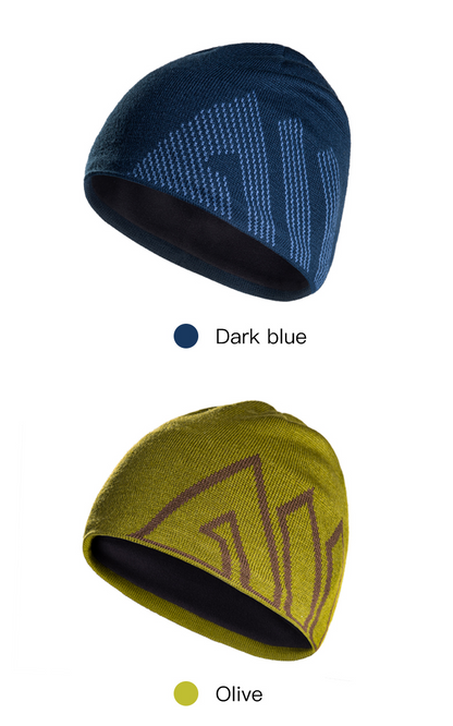 AONIJIE  M-39 Outdoor Wool Knitted Hat  [Unisex] - NAVY BLUE