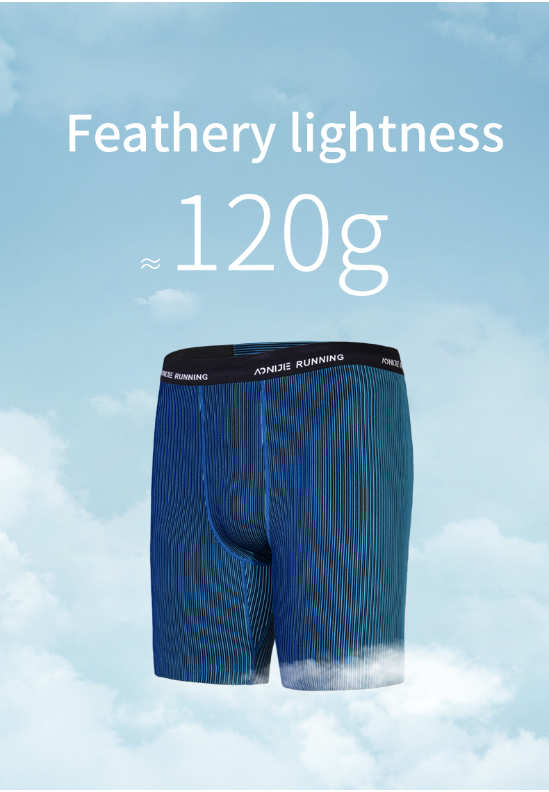 AONIJIE FM5168 Men's Sport Tight Shorts [Blue] - MEDIUM