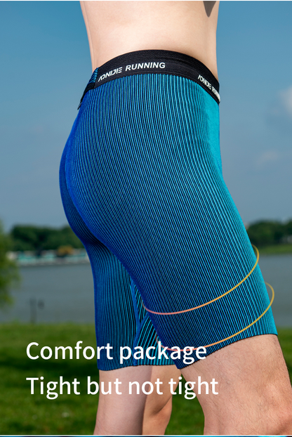 AONIJIE FM5168 Men's Sport Tight Shorts  [Red] - MEDIUM