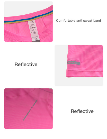 AONIJIE FM5179 Women Sports Shirts [BLUE] - LARGE
