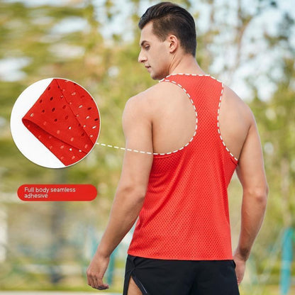 SPORTEX 61G Ultra Light Seamless Quick Dry Running Singlet [Unisex] - BLACK