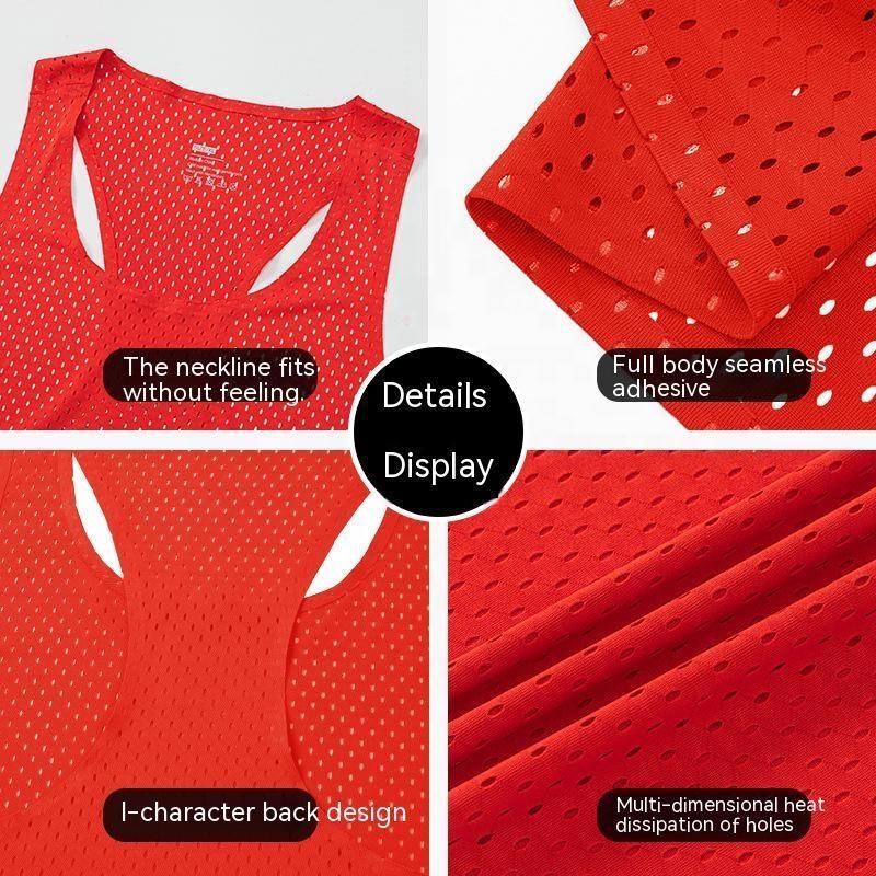 SPORTEX 61G Ultra Light Seamless Quick Dry Running Singlet [Unisex] - WHITE