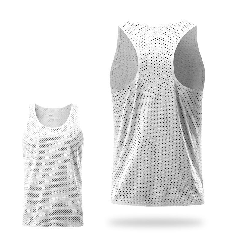 SPORTEX 61G Ultra Light Seamless Quick Dry Running Singlet [Unisex] - WHITE