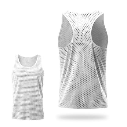 SPORTEX 61G Ultra Light Seamless Quick Dry Running Singlet [Unisex] - WHITE