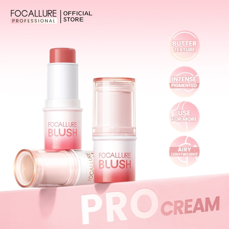 FOCALLURE Pro Cream Butter Blush [ Multi-use Stick ]