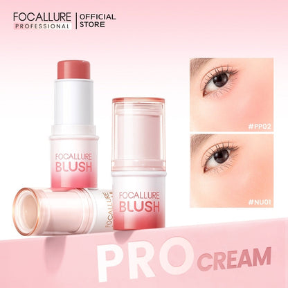 FOCALLURE Pro Cream Butter Blush [ Multi-use Stick ]