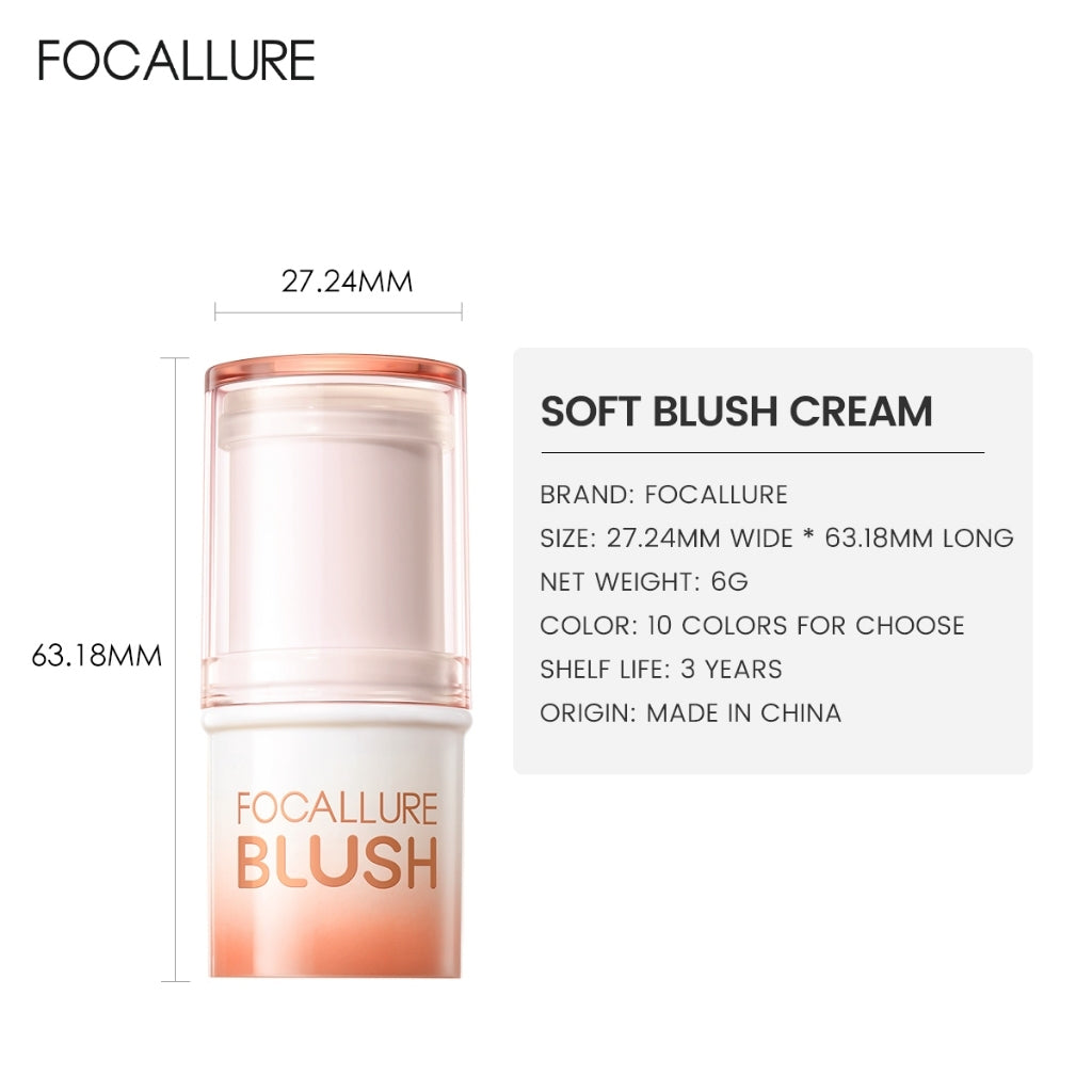 FOCALLURE Pro Cream Butter Blush [ Multi-use Stick ]