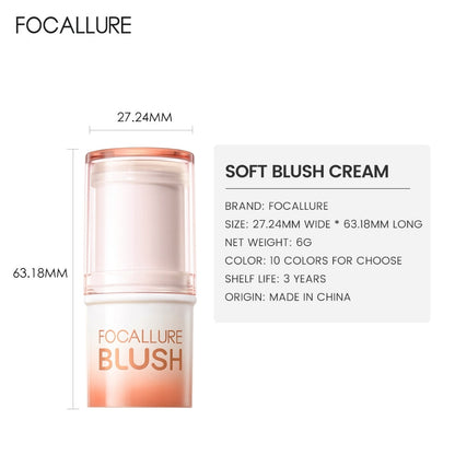 FOCALLURE Pro Cream Butter Blush [ Multi-use Stick ]