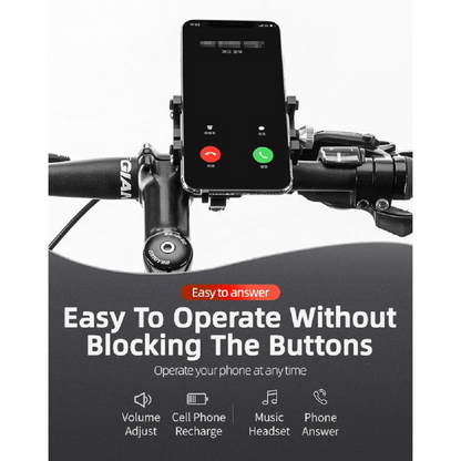 ROCKBROS Motorcycle MOBILE PHONE HOLDER [Aluminum Alloy] - BLACK
