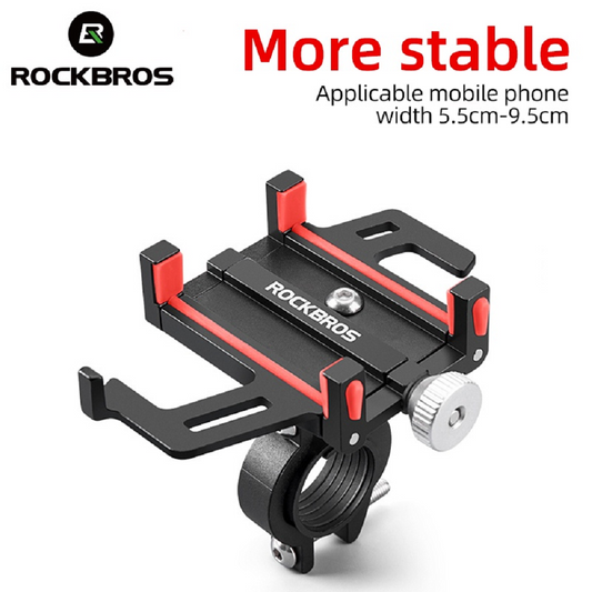 ROCKBROS Motorcycle MOBILE PHONE HOLDER [Aluminum Alloy] - BLACK