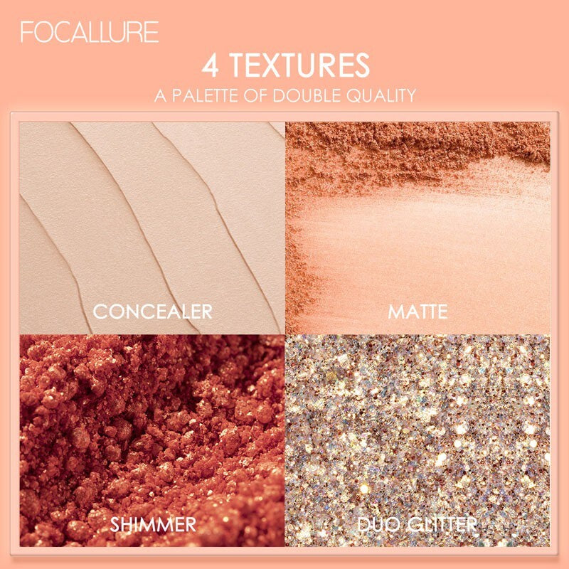 Focallure 10 Colors Eye shadow Palette [ Uptown girl ]