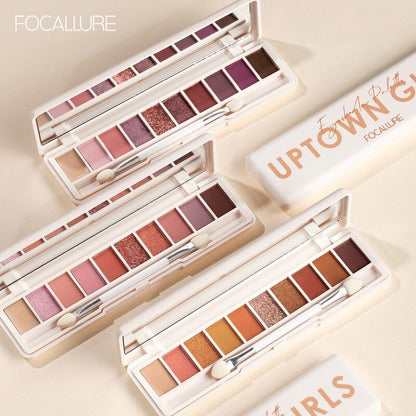 Focallure 10 Colors Eye shadow Palette [ Uptown girl ]