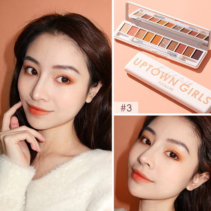 Focallure 10 Colors Eye shadow Palette [ Uptown girl ]