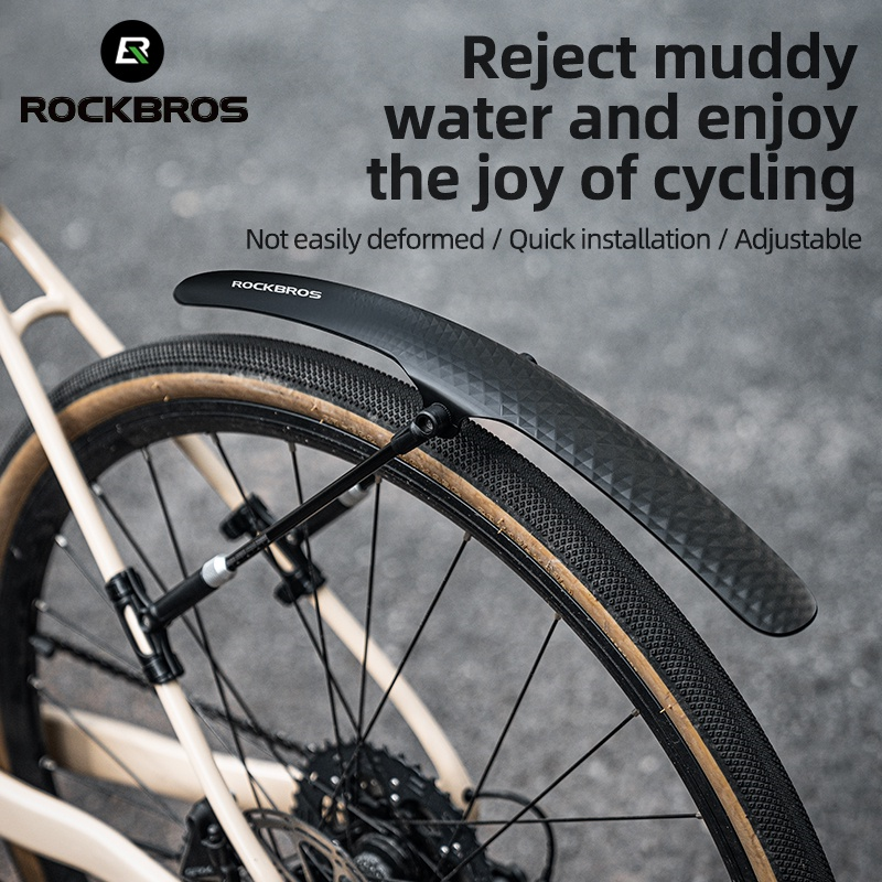 ROCKBROS Adjustable Front Or Rear Quick Release Mudguard - TWO PIECES