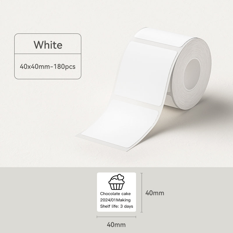 NIIMBOT [ B21/B1/B3S ] Printable Thermal Label Sticker Paper - White 20-50mm