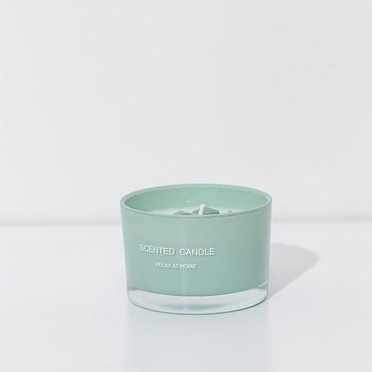 Citta Soy Wax Crystal Stone SCENTED CANDLE | Match Green Fruit Temptation w/ BOX
