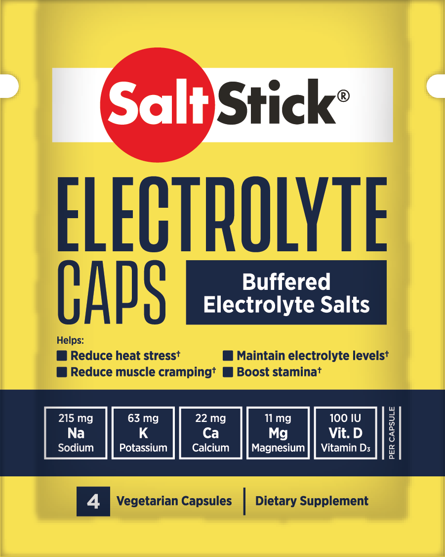 SaltStick Electrolyte Caps (Buffered Electrolyte Salts)- Packet of 4 Capsules