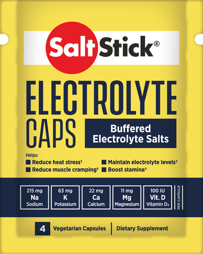 SaltStick Electrolyte Caps (Buffered Electrolyte Salts)- Packet of 4 Capsules