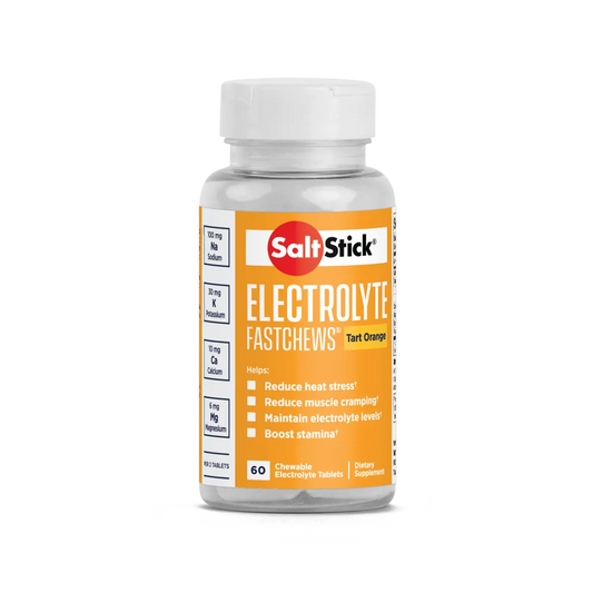 SaltStick Electrolyte Fastchews - Tart Orange - Bottle 60ct