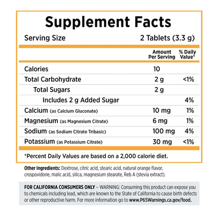 SaltStick Electrolyte Fastchews [Tart Orange] - Packet of 10tablets